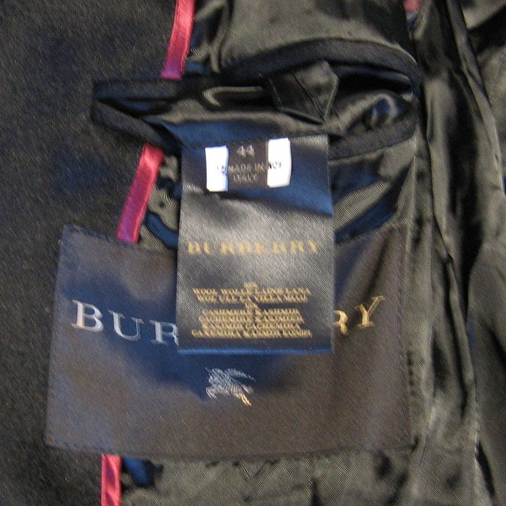 Burberry Black Cashmere Coat - Picture 9 of 12